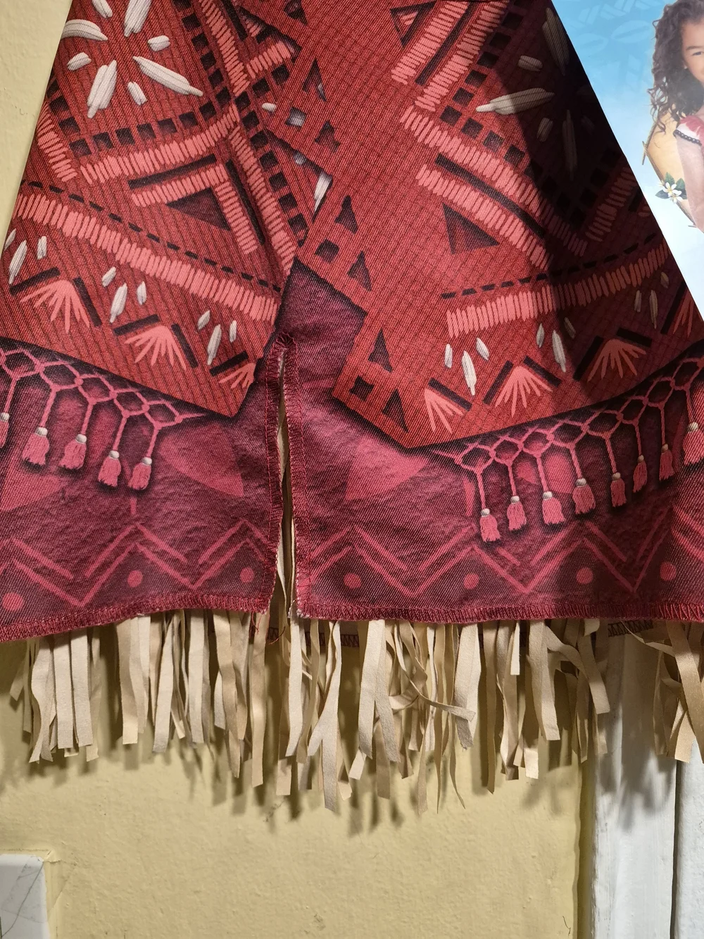 Disney Moana 2 Girls' Adventure Outfit Red & Cream Size 4-6X